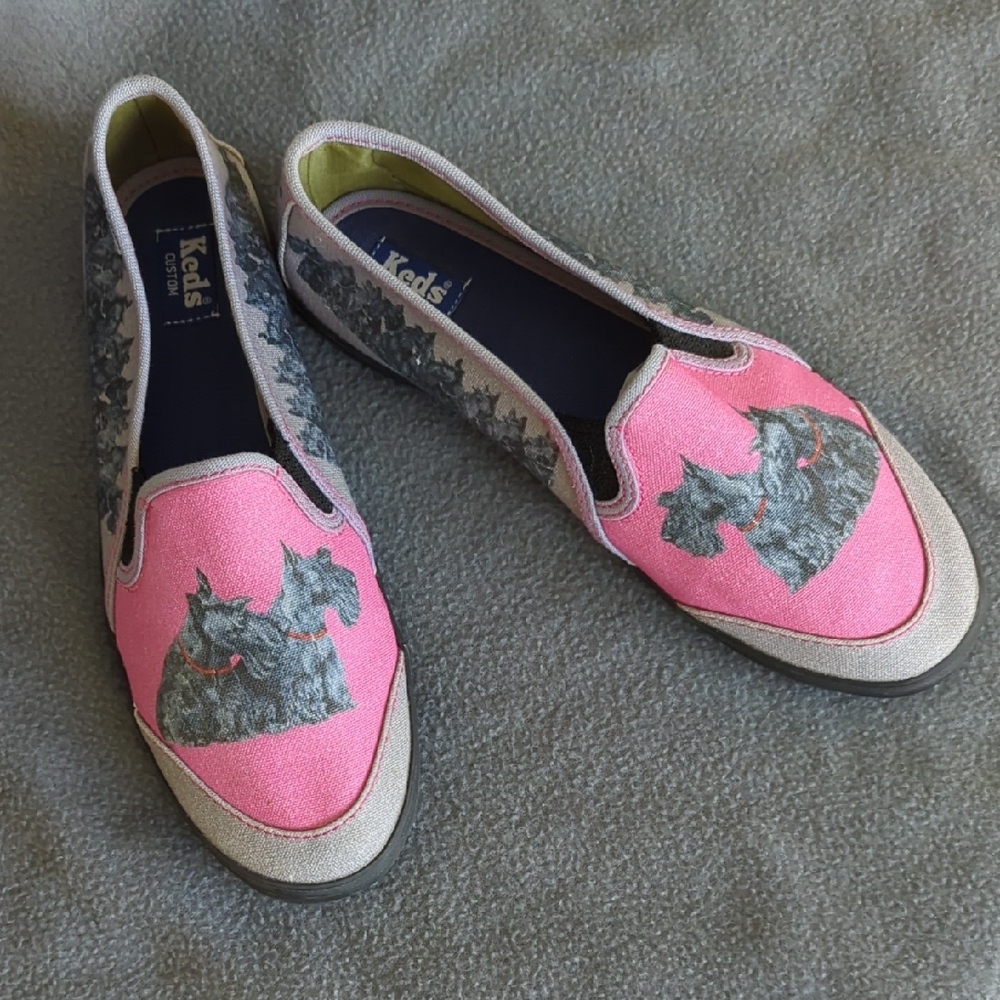 Keds Scottie Canvas Slip Ons. Size 8